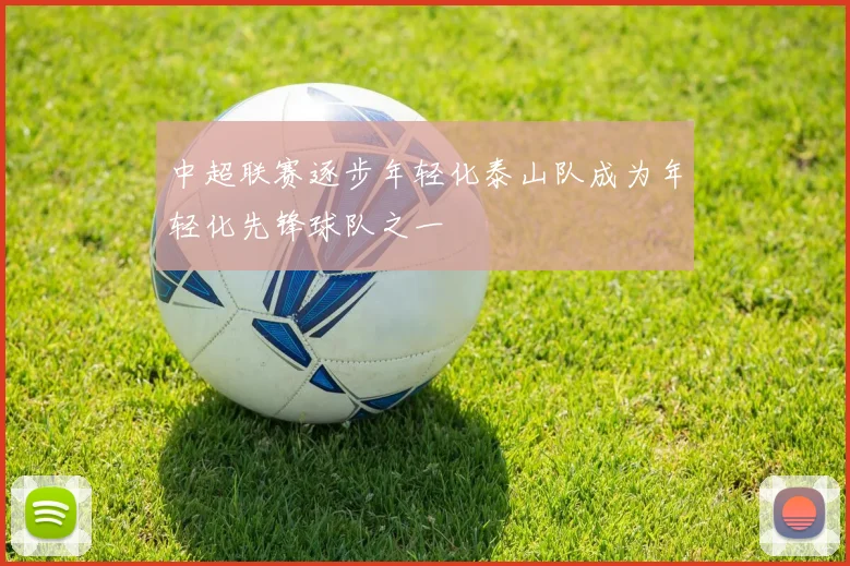中超联赛逐步年轻化泰山队成为年轻化先锋球队之一